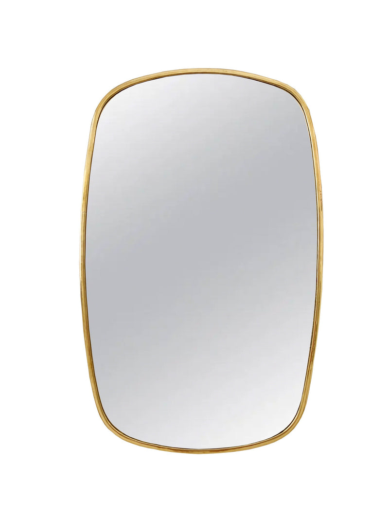 Black Framed Mirror | Rectangular Brass Wall Mirror