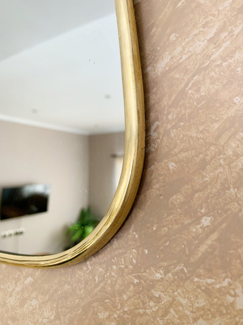 Gold Wall Brass Mirror - Triangle Mirror