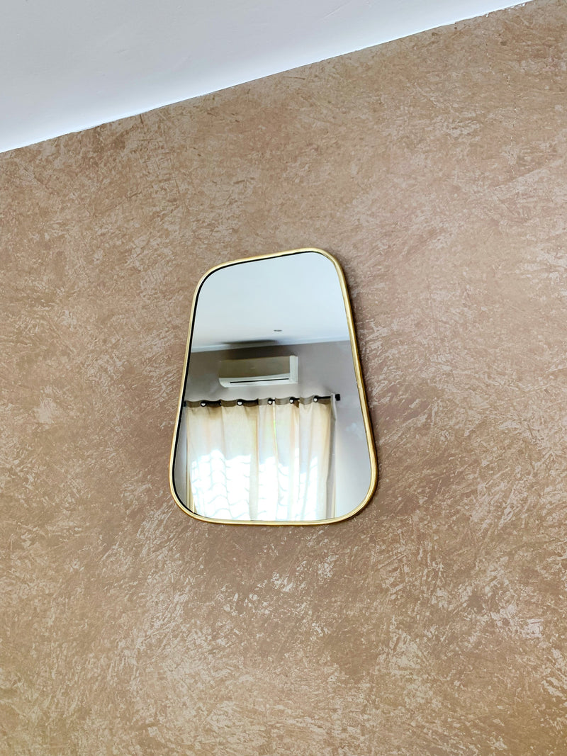 Gold Wall Brass Mirror - Triangle Mirror
