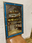 Moroccan Blue Frame Wall Mirror