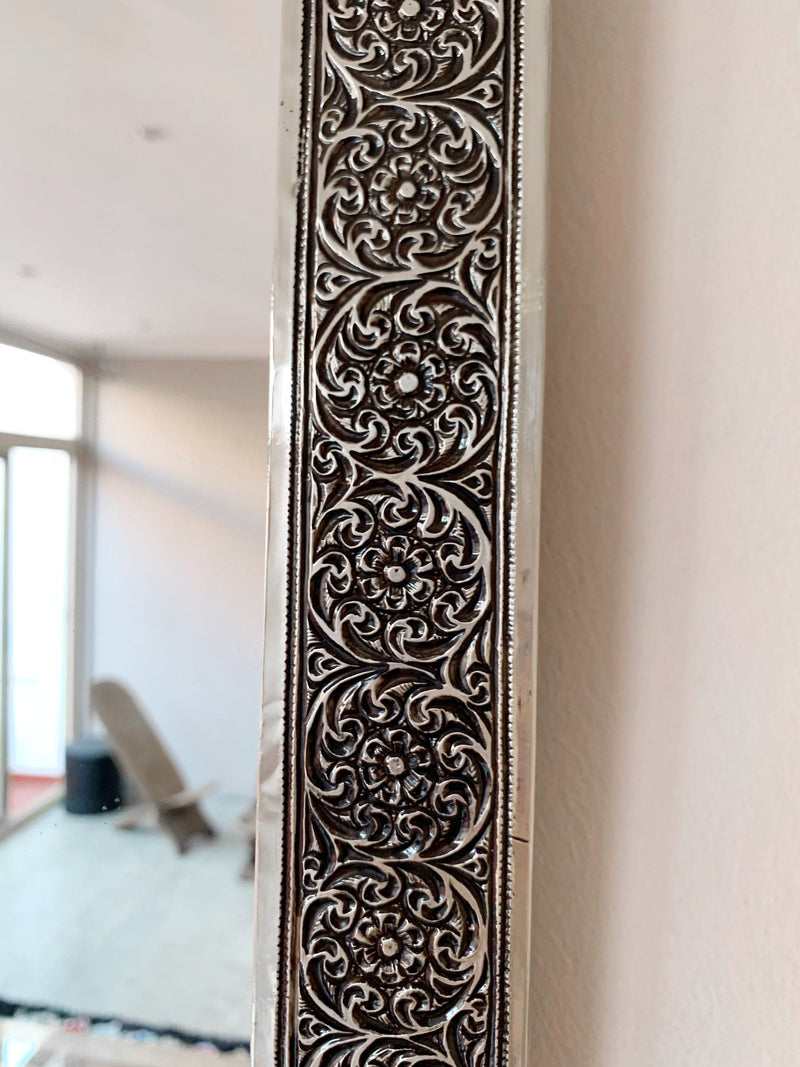Moroccan Silver Mirror