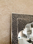 Moroccan Silver Mirror