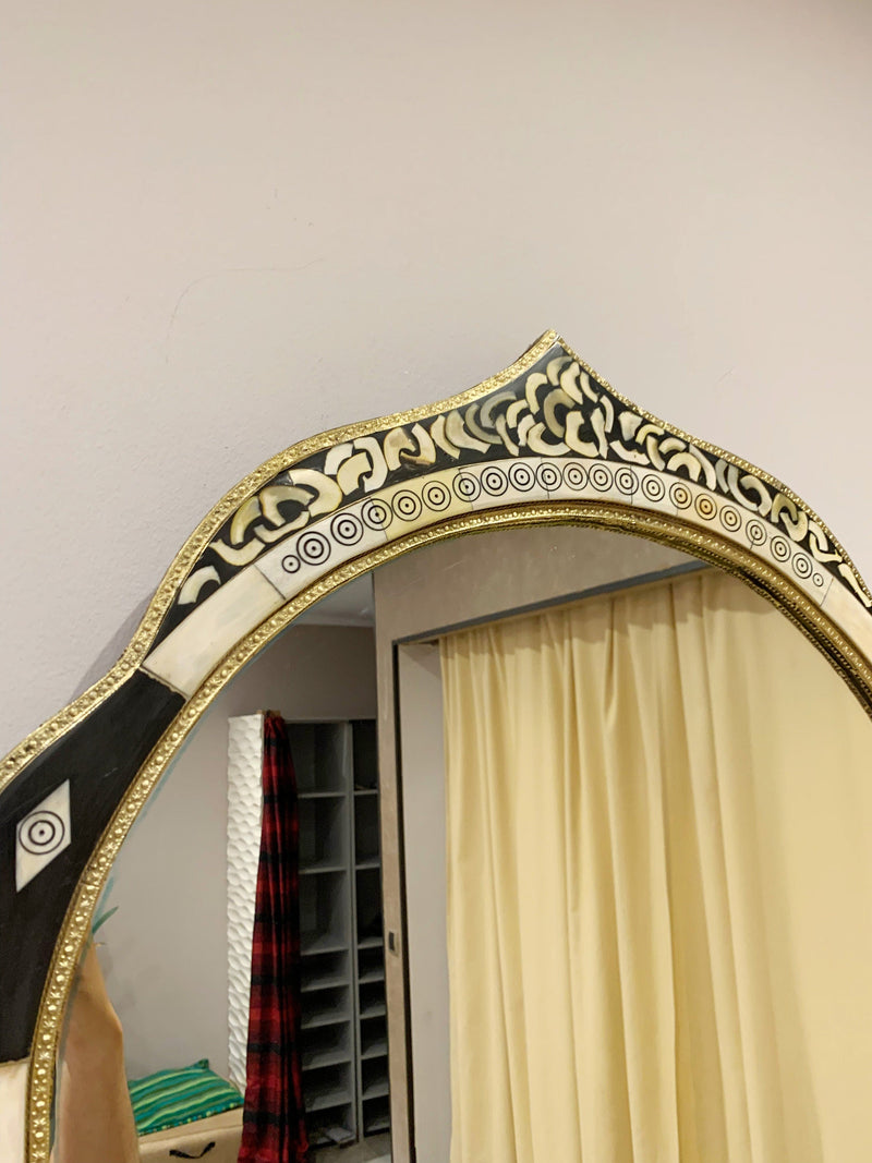 Handmade Bone Inlay Mirror