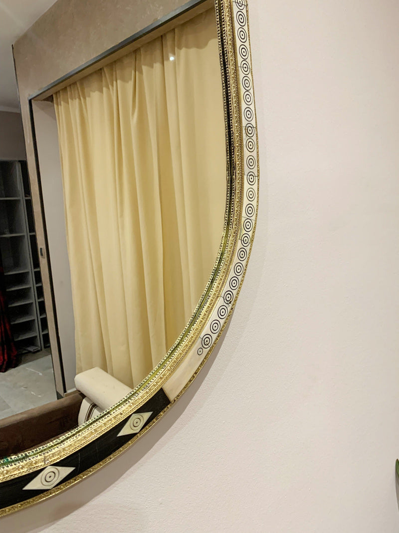 Handmade Bone Inlay Mirror