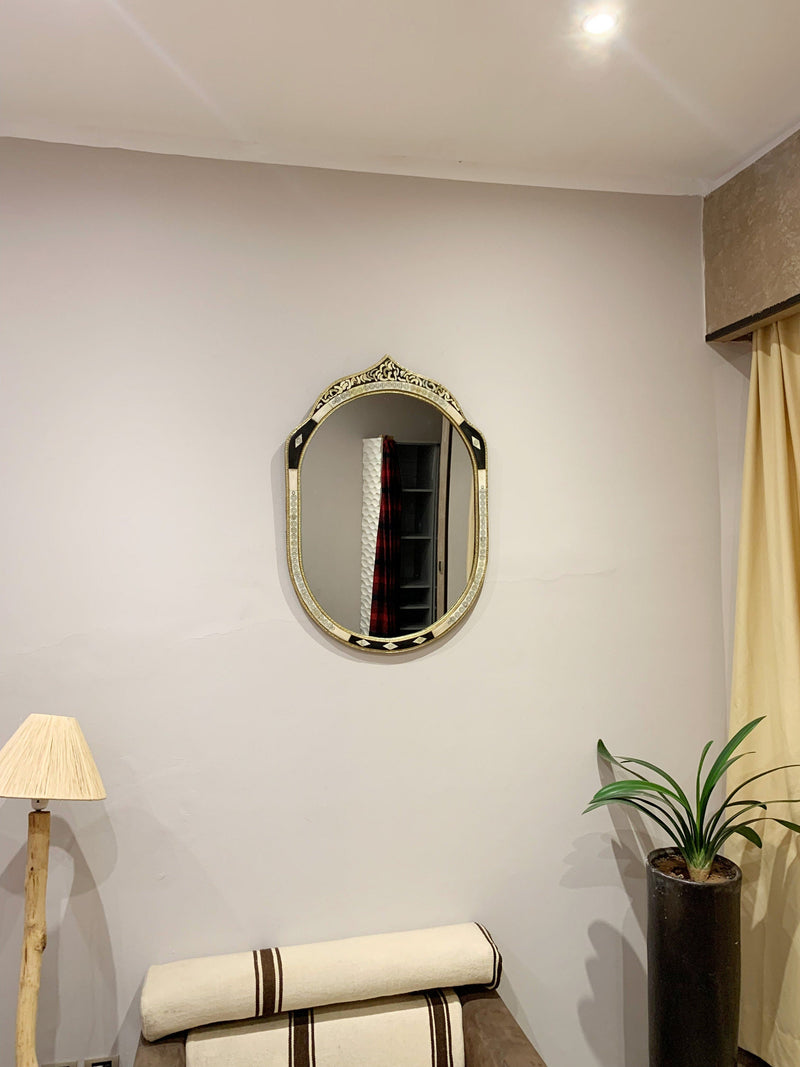 Handmade Bone Inlay Mirror