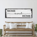 Home Sweet Home Sign, Canvas Print, Above Sofa, Above Couch, Above Sofa Decor, Family Room Decor Sign, Gift for Mom, Mother's Day
