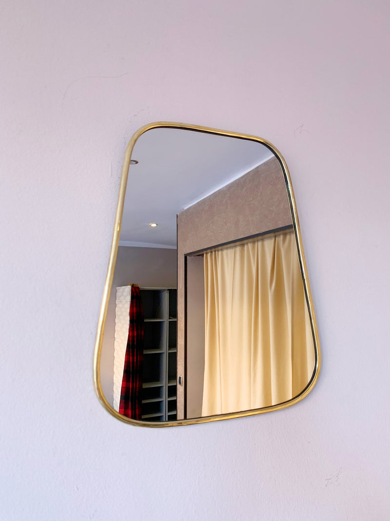 Gold Wall Brass Mirror - Triangle Mirror