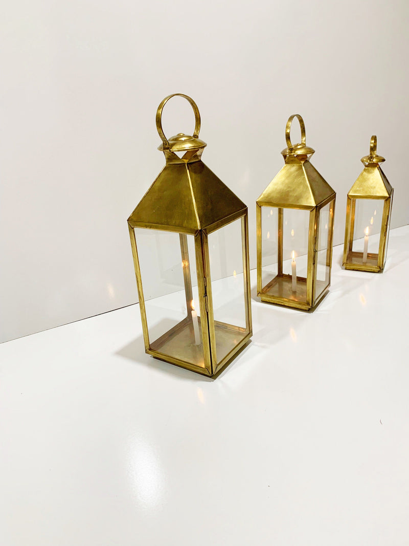 Brass Lantern light - Gold Lantern Lamp - Hanging Lanterns
