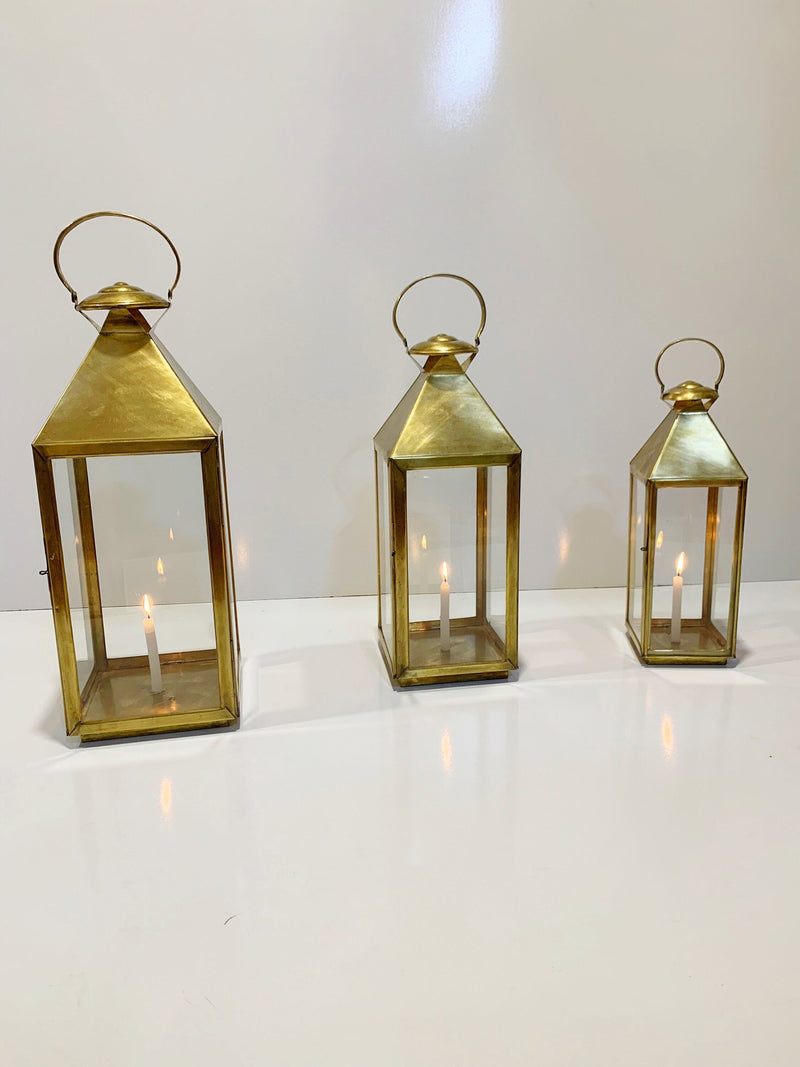 Brass Lantern light - Gold Lantern Lamp - Hanging Lanterns