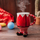 Hand Painted Santas Elf Mug By Premium Barware Gift Elegant Drinkware Collection by The Wine Savant