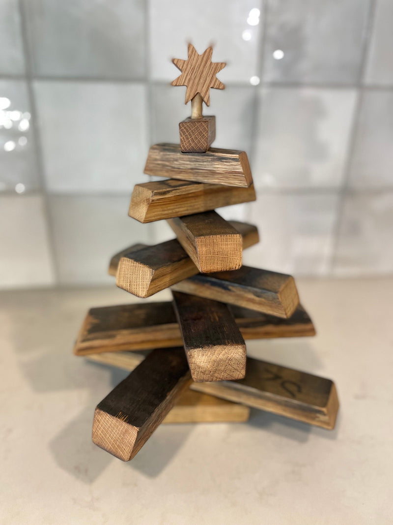Bourbon Barrel Christmas Trees- Two sizes available