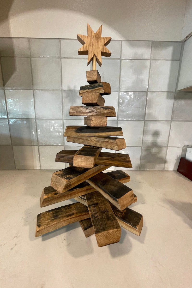 Bourbon Barrel Christmas Trees- Two sizes available