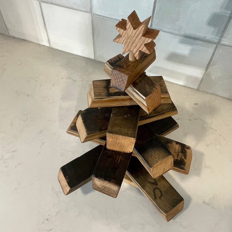 Bourbon Barrel Christmas Trees- Two sizes available
