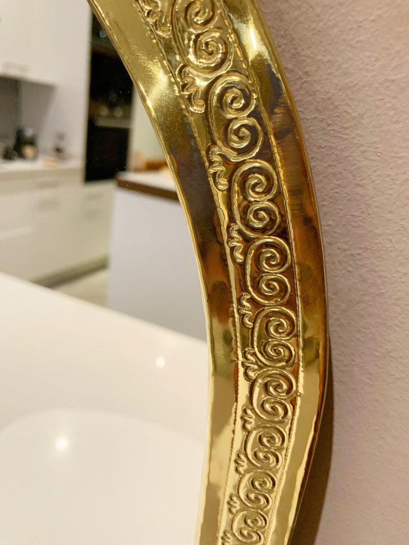 Gold Frame Mirror - Moroccan Brass Arch