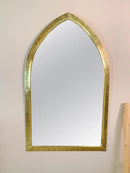 Handmade Engraved Mirror - Brass Arch Mirror