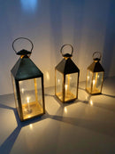 Brass Lantern light - Gold Lantern Lamp - Hanging Lanterns