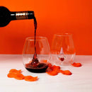 3D Gnome Heart Stemless Wine Glasses by Jersey Art Glass