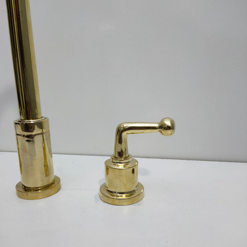 Solid Brass Three Holes Faucet with Lever Handle