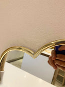 Black Flower Mirror - Handmade Brass Mirror