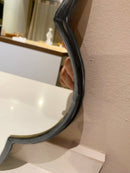 Black Flower Mirror - Handmade Brass Mirror