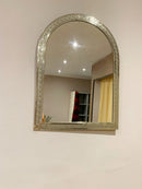 Moroccan Handmade Silver Arch Mirror
