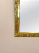 Handmade Engraved Mirror - Brass Arch Mirror