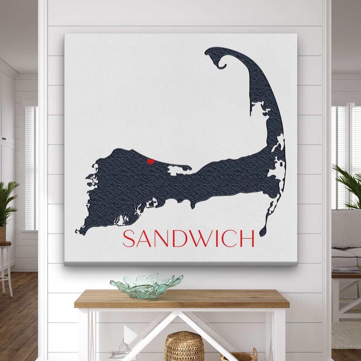 Cape Cod Canvas Customizable Silhouette Wall Decor, photo 6 of 10
