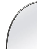 Silver Brass Oval Wall Mirror