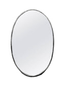 Black Brass Oval Mirror