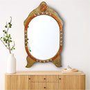 Oval Moroccan Bone Mirror