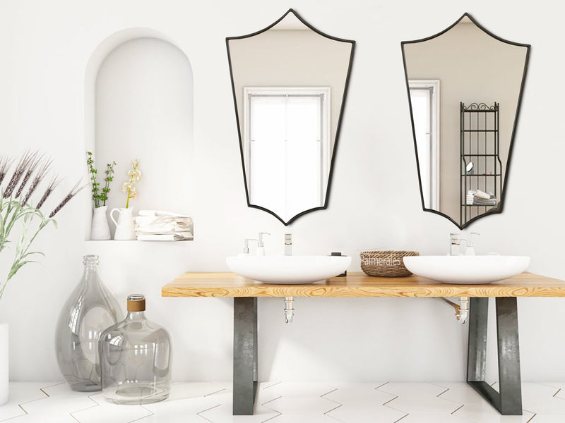 Italian Brass Frame Wall Mirror - Antique Brass - Unlacquered Brass