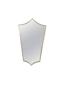 Italian Brass Frame Wall Mirror - Antique Brass - Unlacquered Brass