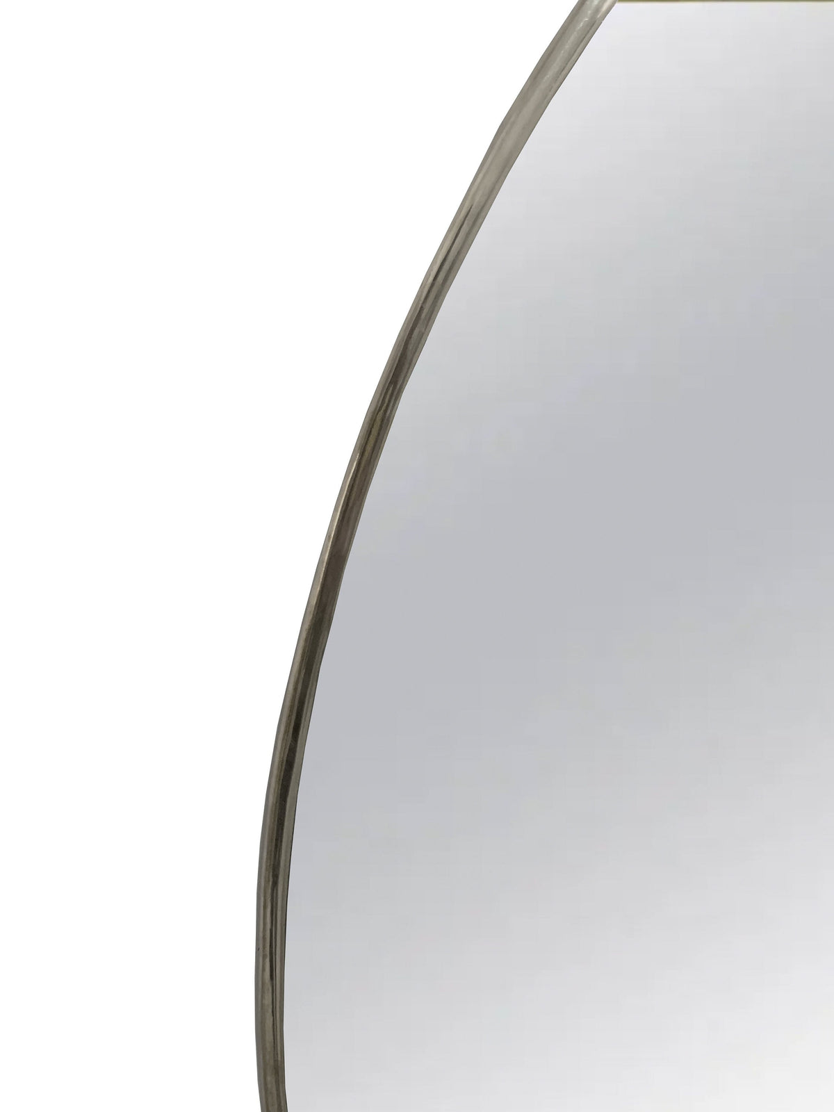 Asymmetrical Silver Wall Mirror, photo 7 of 12