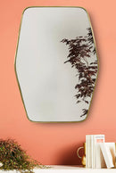 Hexagonal Brass Mirror - Bathroom Mirror