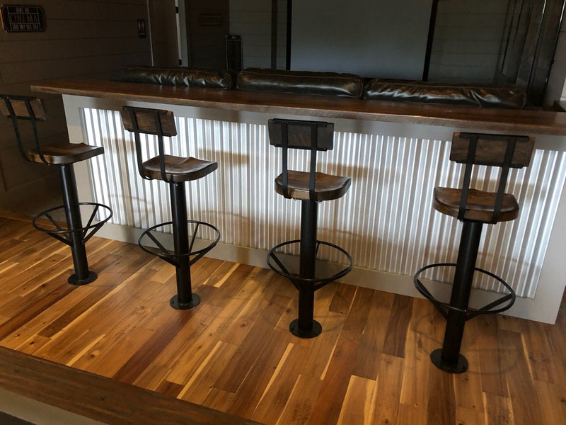 Bar stools with backs swivel - Bolt down bar stool with back bar height - Bar stools counter height - Kitchen island stools