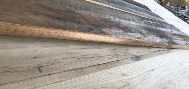 Rustic Weathered Reclaimed Wormy Chestnut Wood Planks for DIY Crafts, Projects and Decor