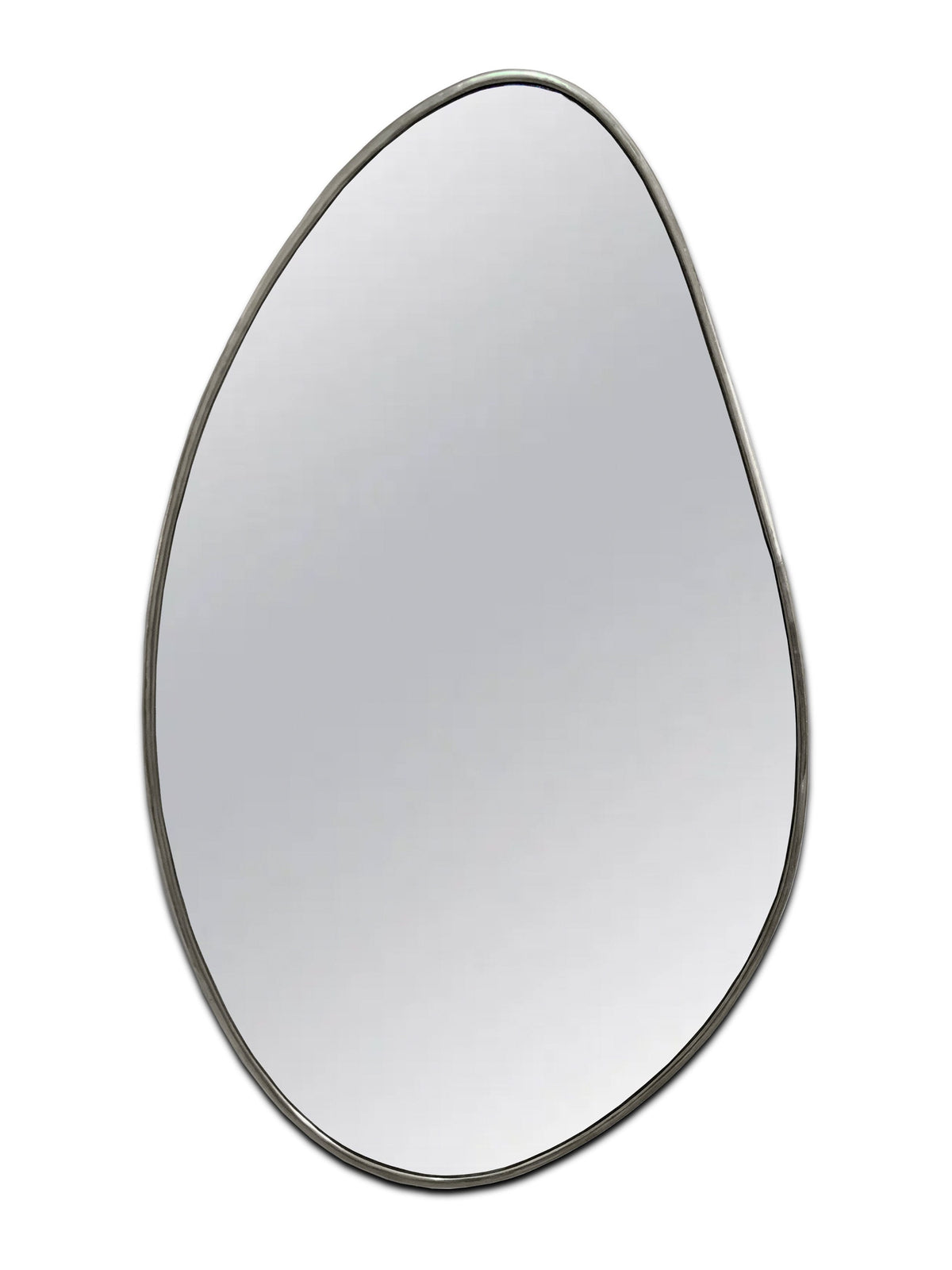 Asymmetrical Silver Wall Mirror, photo 6 of 12