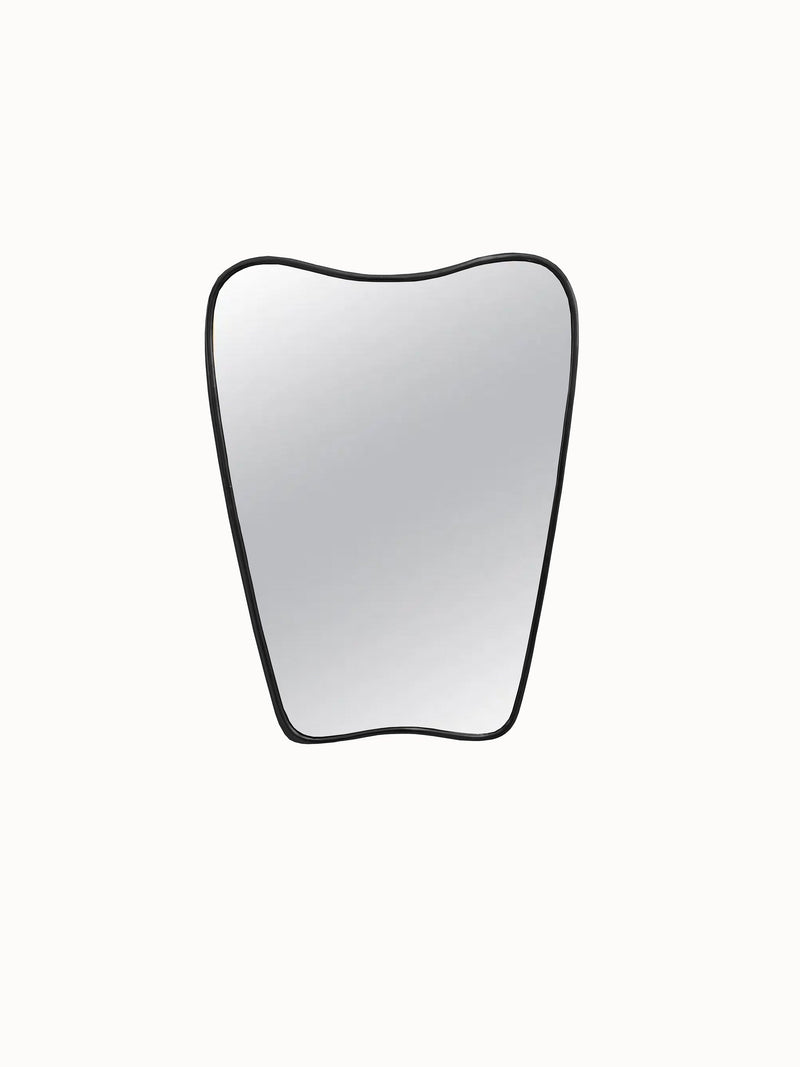 Italian Brass Curved Mirror