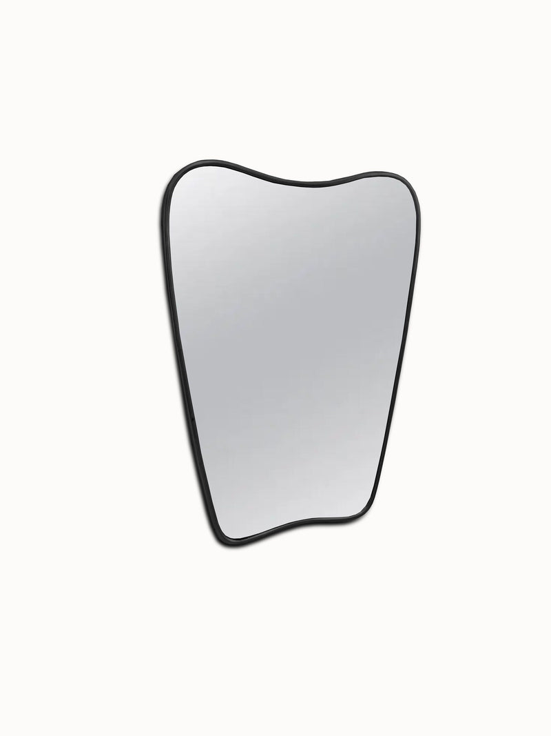 Italian Brass Curved Mirror