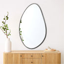 Asymmetrical Silver Wall Mirror