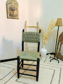 Black Wooden Dining Chairs - Handmade Moroccan Style
