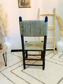 Black Wooden Dining Chairs - Handmade Moroccan Style