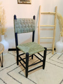 Black Wooden Dining Chairs - Handmade Moroccan Style