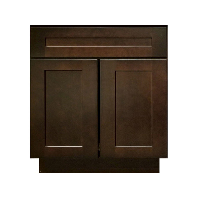 24 Inch Espresso Shaker Single Sink Bathroom Vanity