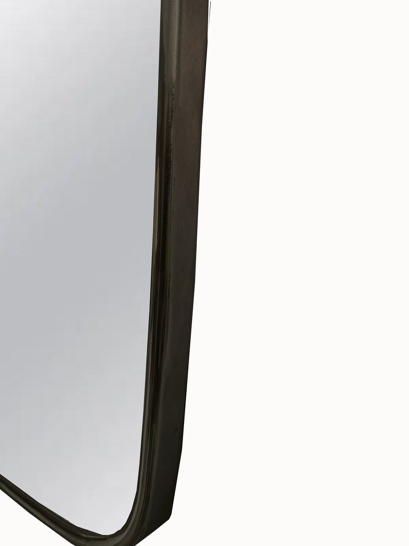 Italian Brass Curved Mirror