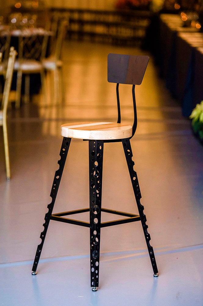 Effervescent Modern Stool, Bar Stools With Backs, Farmhouse Counter Stools, Counter Height Stool, Urban Counter Stool With Back