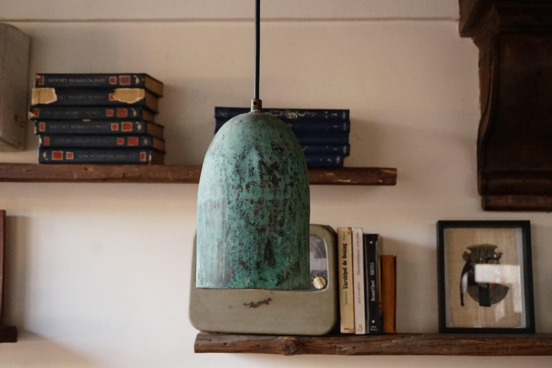 Verdigris Patina Copper Farmhouse Kitchen Island Pendant Light