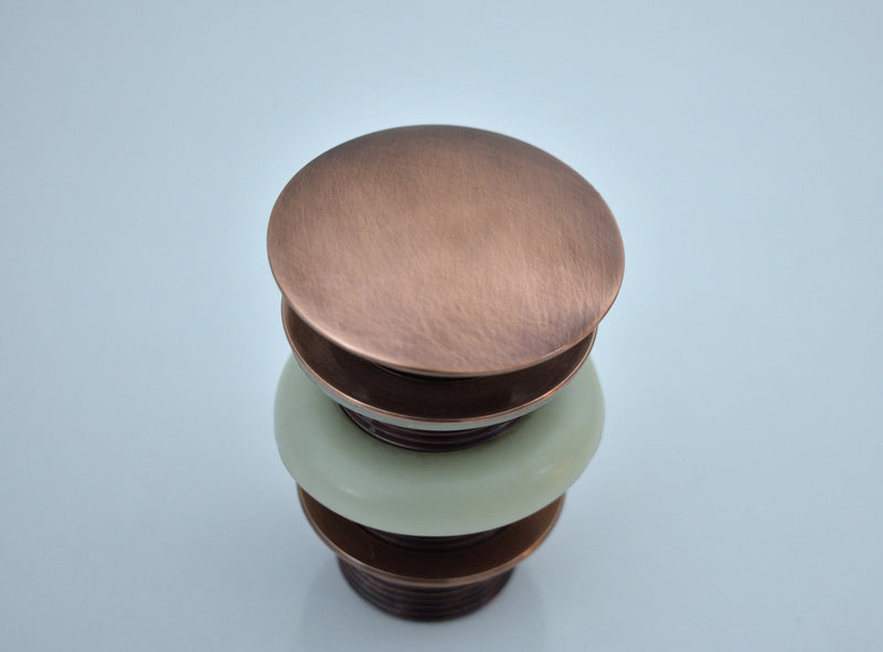 Copper sink drain , Solid Copper Drain, Pop Up Drain