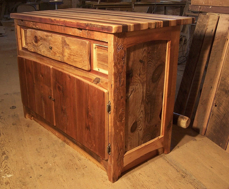 Kitchen Island Block, Butcher Block Island, Wood Island Base,  Table With Drawers, Wood Butcher Table, Wood Block Table, Cabinet Base Table