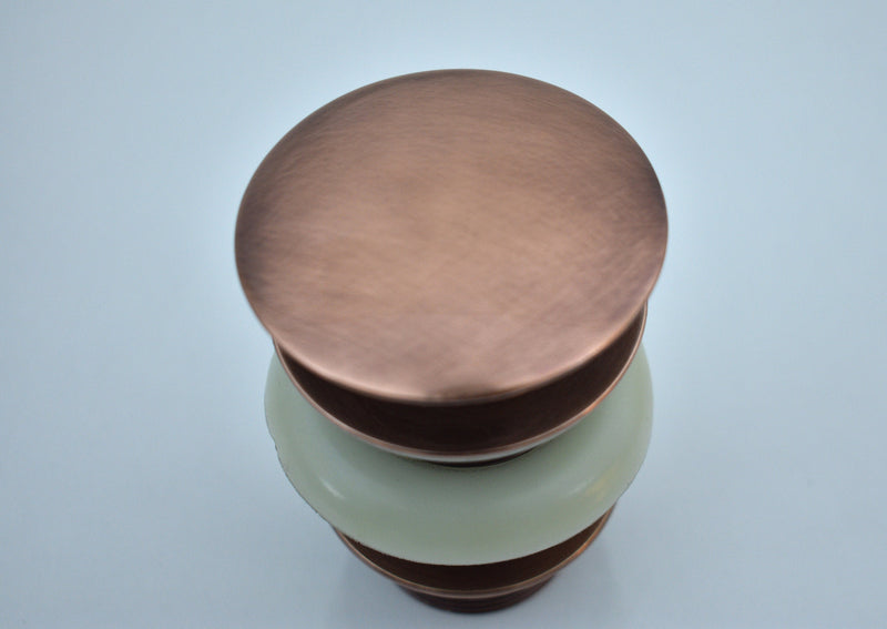 Copper sink drain , Solid Copper Drain, Pop Up Drain